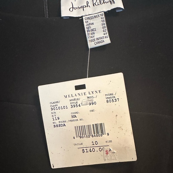 Joseph Ribkoff size 10 black dress. New with tags. - Picture 2 of 4